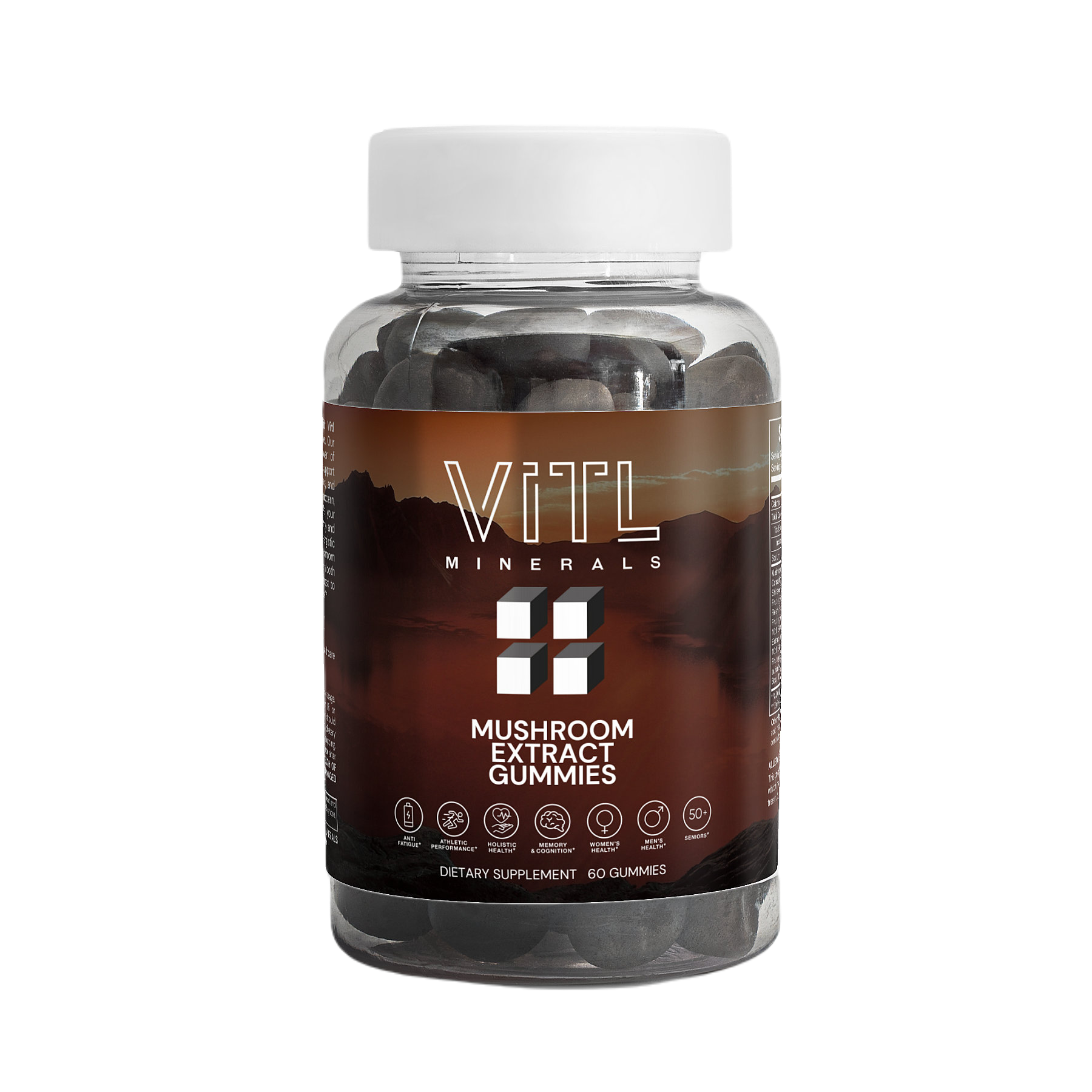 Mushroom Extract Gummies | Energy & Focus | Vitl Minerals